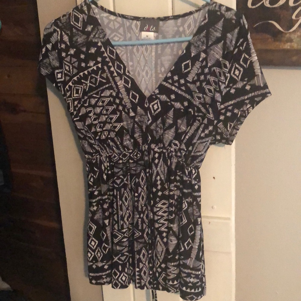 Dots short sleeve dress shirt